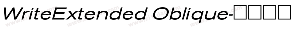 WriteExtended Oblique字体转换